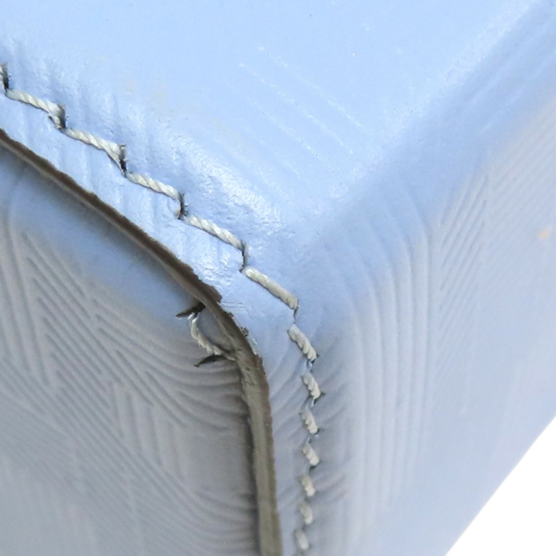 藍色 帆布小牛皮飾邊 Baguette Soft Trunk 硬殼 兩用包【FENDI 芬迪】 7VA565-13