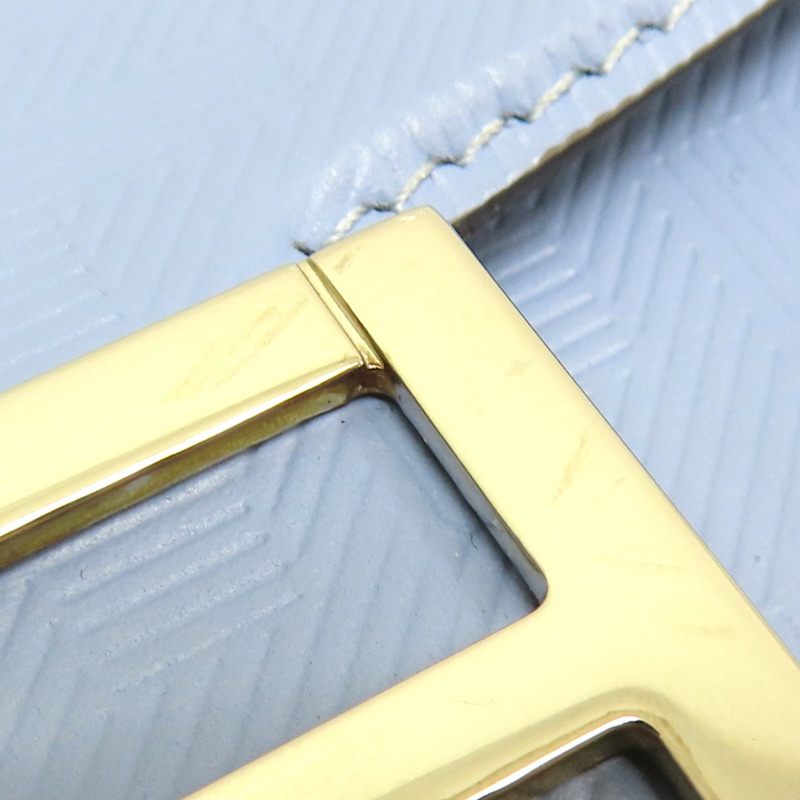 藍色 帆布小牛皮飾邊 Baguette Soft Trunk 硬殼 兩用包【FENDI 芬迪】 7VA565-14