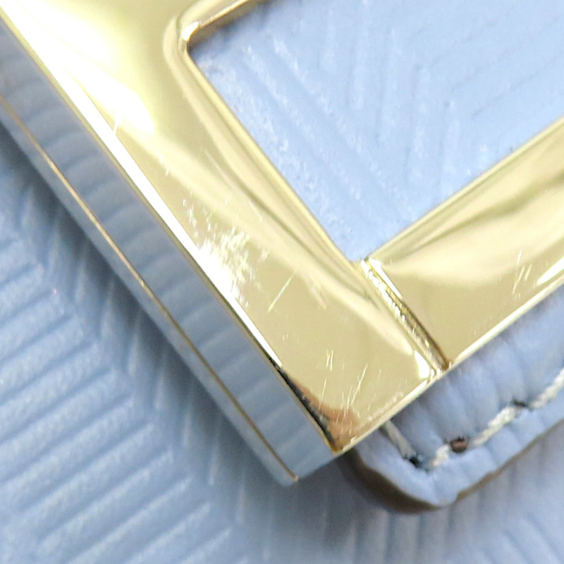 藍色 帆布小牛皮飾邊 Baguette Soft Trunk 硬殼 兩用包【FENDI 芬迪】 7VA565-15