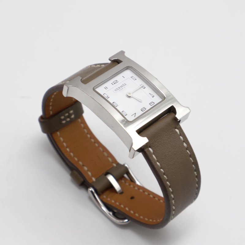 HERMES Heure H腕錶 - 21 灰銀 Y-1