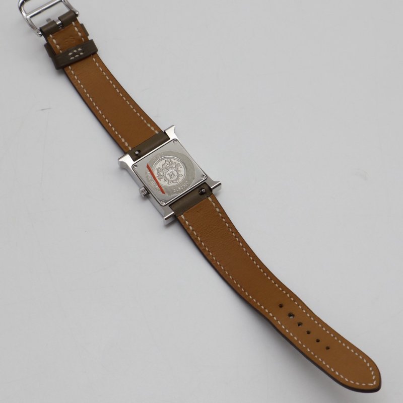 HERMES Heure H腕錶 - 21 灰銀 Y-12