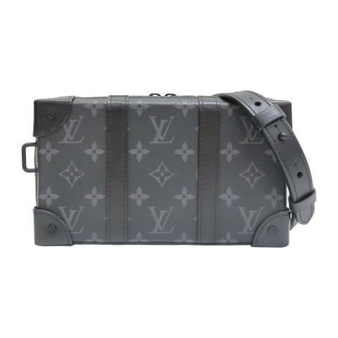 黑色 原花 Eclipse帆布 Soft Trunk 肩背包【LOUIS VUITTON LV 路易威登】 M69838
