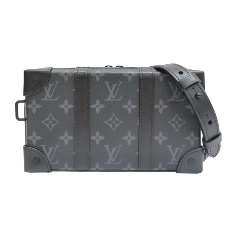 黑色 原花 Eclipse帆布 Soft Trunk 肩背包【LOUIS VUITTON LV 路易威登】 M69838-0