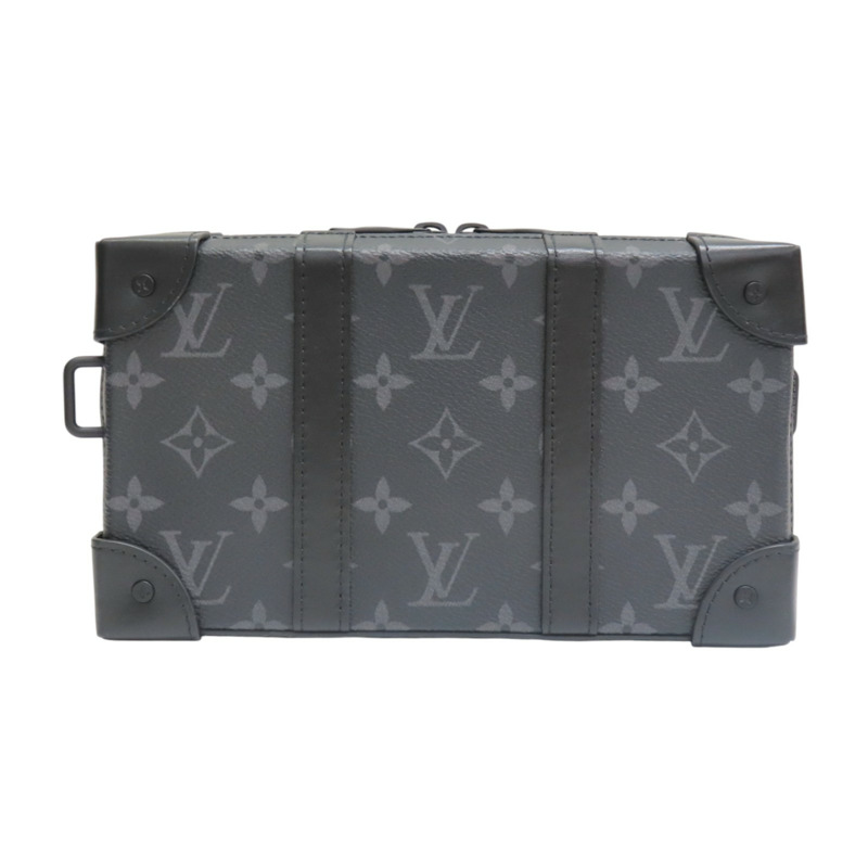 黑色 原花 Eclipse帆布 Soft Trunk 肩背包【LOUIS VUITTON LV 路易威登】 M69838-1