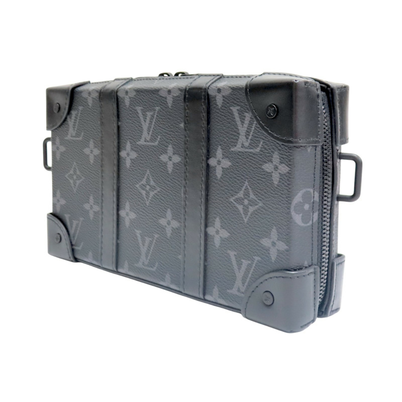黑色 原花 Eclipse帆布 Soft Trunk 肩背包【LOUIS VUITTON LV 路易威登】 M69838-2