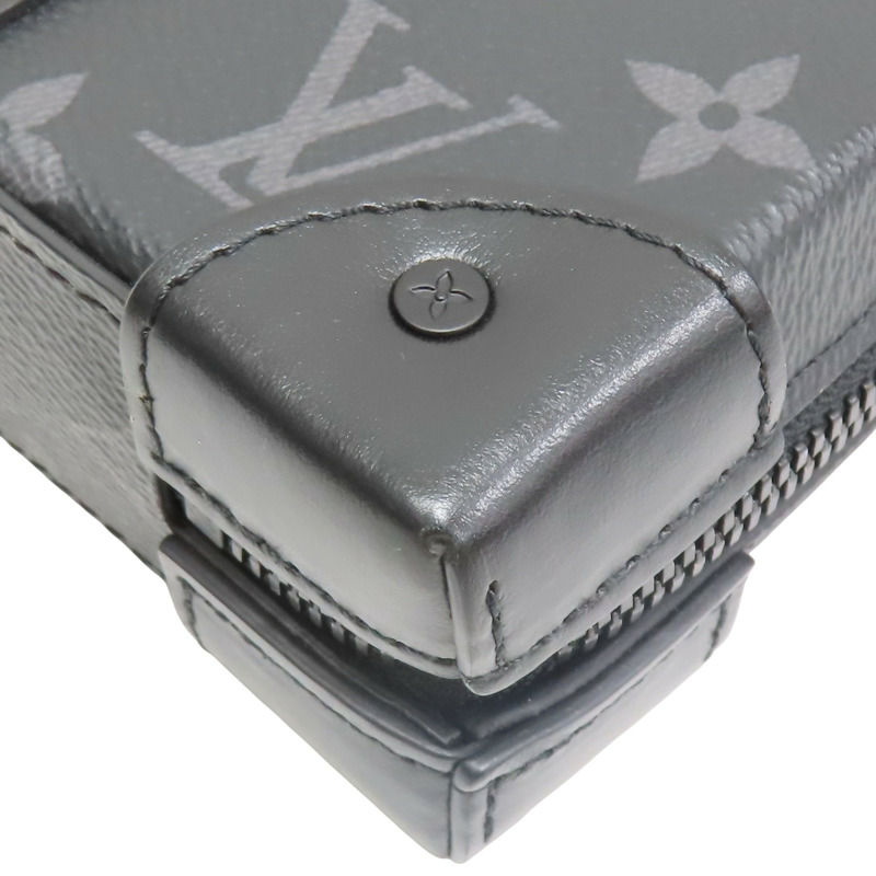 黑色 原花 Eclipse帆布 Soft Trunk 肩背包【LOUIS VUITTON LV 路易威登】 M69838-10