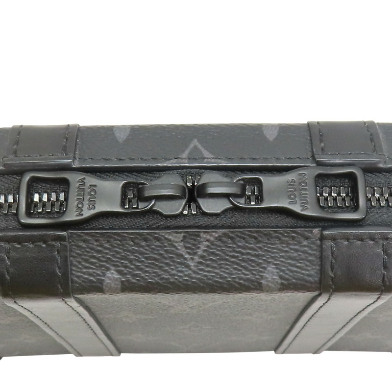 黑色 原花 Eclipse帆布 Soft Trunk 肩背包【LOUIS VUITTON LV 路易威登】 M69838-13