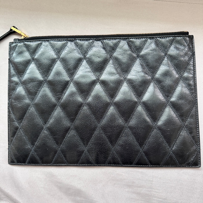 Givenchy紀梵希黑色小羊皮手拿包-0