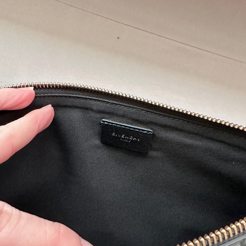 Givenchy紀梵希黑色小羊皮手拿包-4