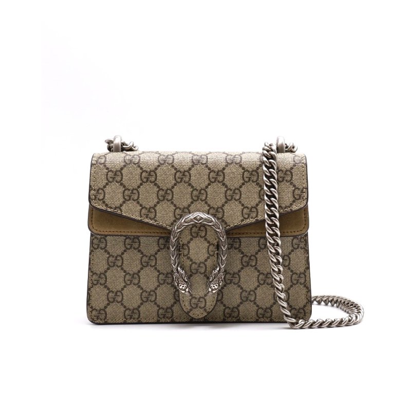 GUCCI Dionysus老花酒神包 - 小號烏木色-0