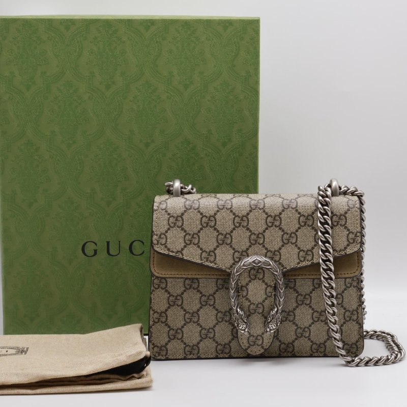 GUCCI Dionysus老花酒神包 - 小號烏木色-9