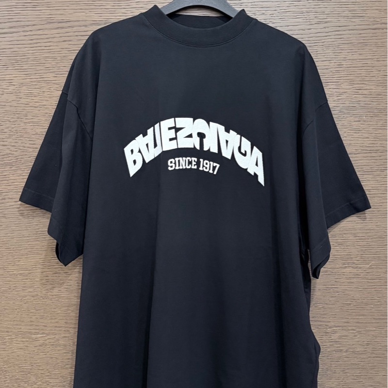 巴黎世家刺繡反轉短袖-0