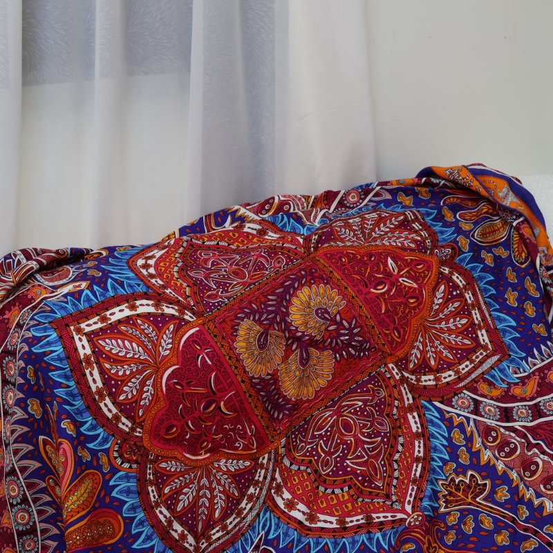 HERMES Le jardin de maharani君妃花園披肩 140 - 橘紅-7