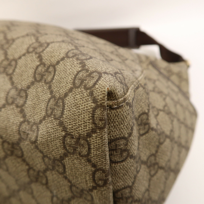 GUCCI 塗層帆布Shoulder Bag金扣肩背袋-4