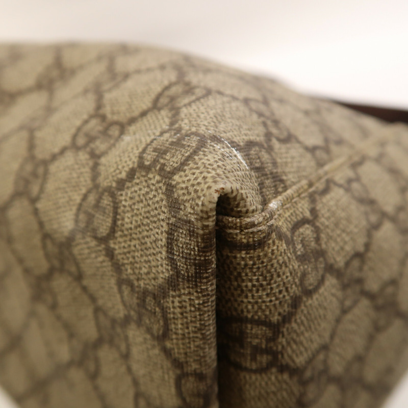 GUCCI 塗層帆布Shoulder Bag金扣肩背袋-6