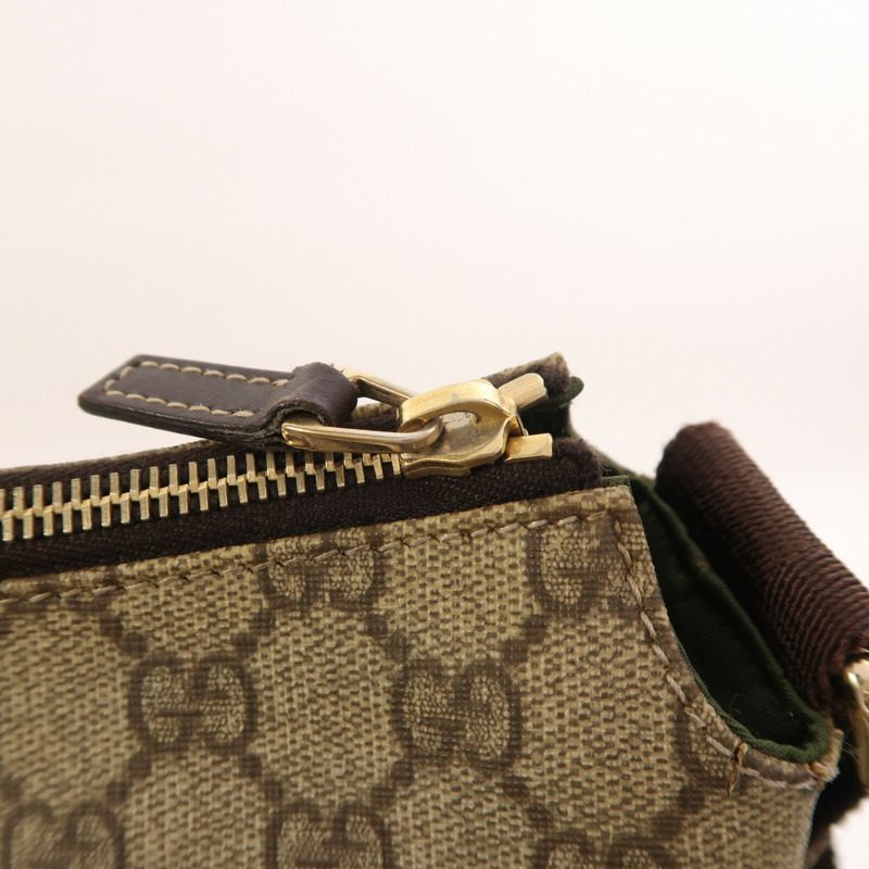 GUCCI 塗層帆布Shoulder Bag金扣肩背袋-14