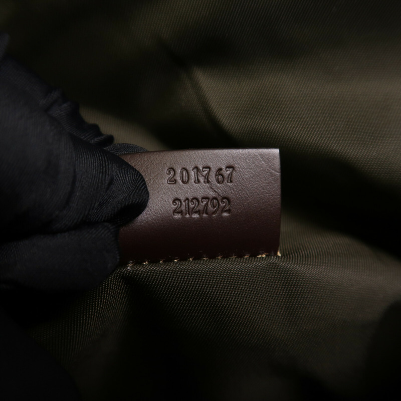 GUCCI 塗層帆布Shoulder Bag金扣肩背袋-18