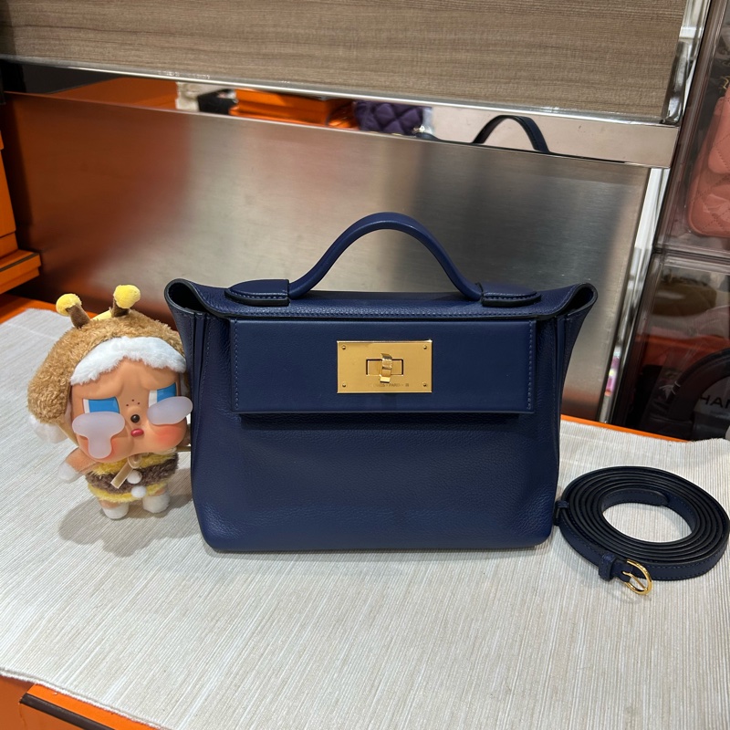 Hermes Mini 2424 Blue Nuit Stamp Z-0