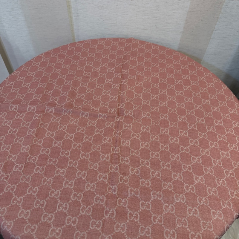 Gucci 深淺粉羊毛方巾-6