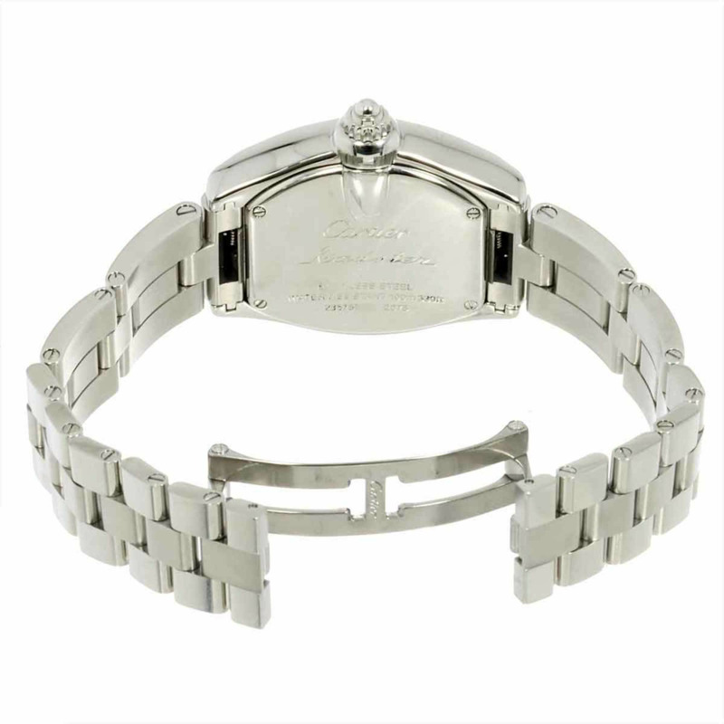 卡地亞 Roadster SM W62017V3 女士腕錶，粉紅石英機芯，附日期顯示-4