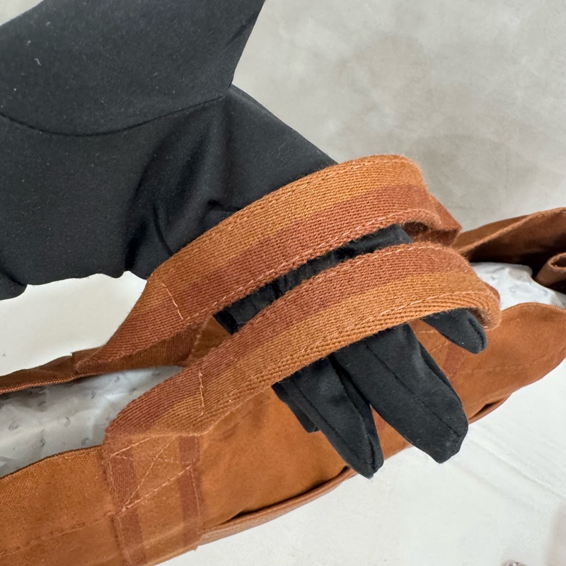 Hermès 帆布 拼皮手提包 購物包 vintage 特價出清-11