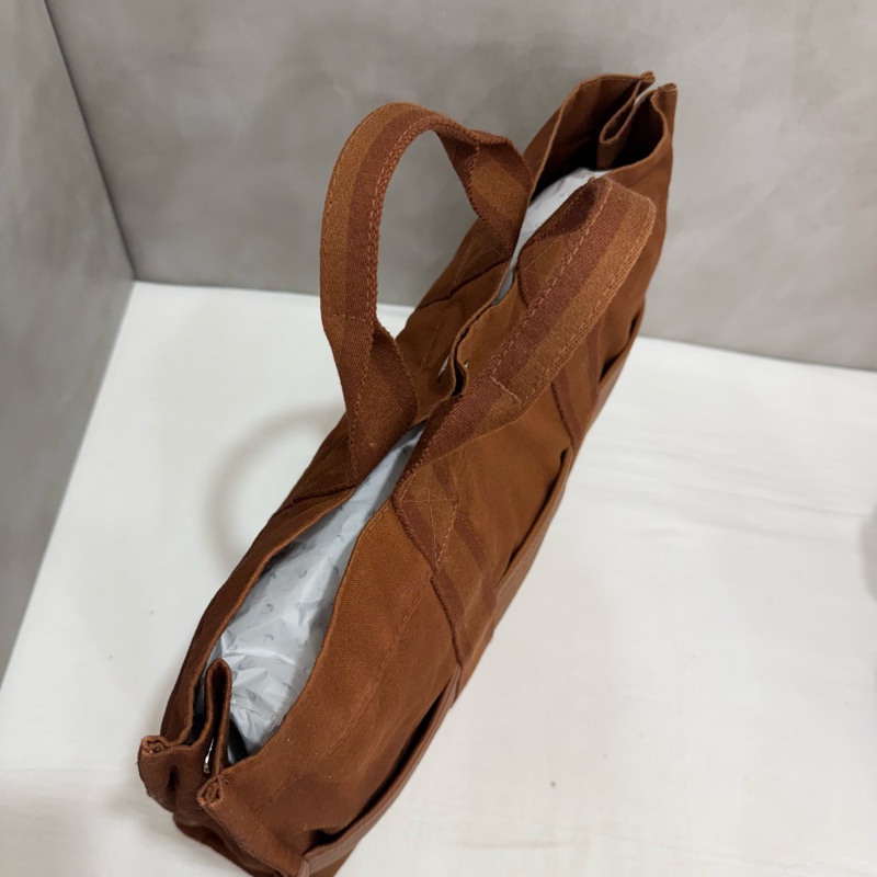 Hermès 帆布 拼皮手提包 購物包 vintage 特價出清-12