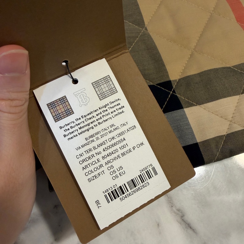 Burberry 經典格紋寶寶毯8048420-1