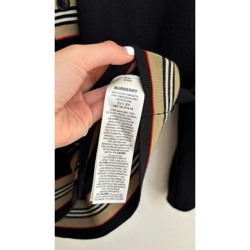 Burberry 羊毛開襟外套-5