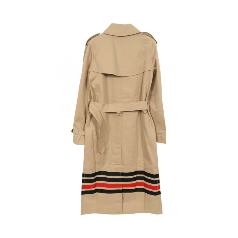 博柏利 (Burberry) 棉質風衣 米色 #UK4 二手女款-1