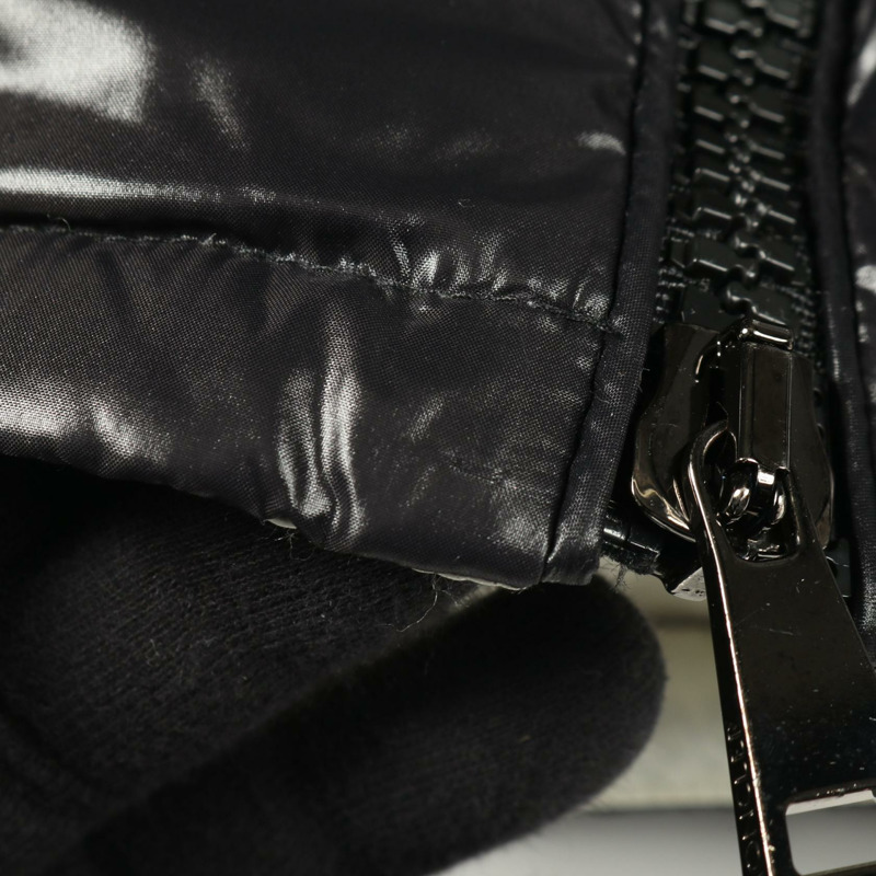 MONCLER VENAN 女士尼龍羽絨服，黑色，00號，二手-5