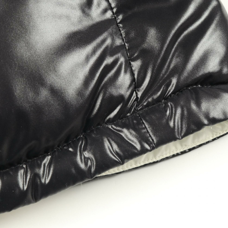 MONCLER VENAN 女士尼龍羽絨服，黑色，00號，二手-7