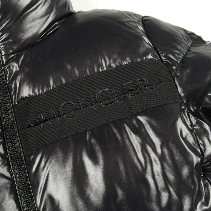 MONCLER VENAN 女士尼龍羽絨服，黑色，00號，二手-9