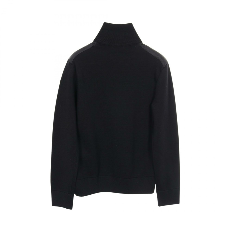 MONCLER 羊毛開襟衫，黑色，S碼，二手女款-1