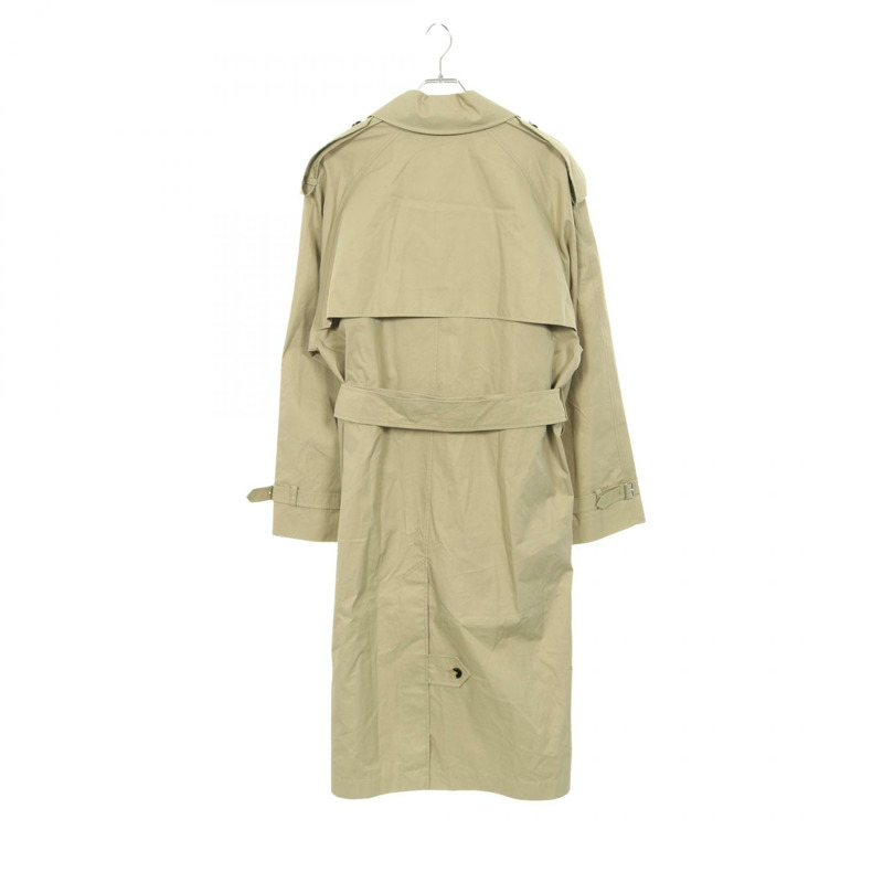 博柏利 (BURBERRY) 男士米色棉質風衣 #48 二手-1