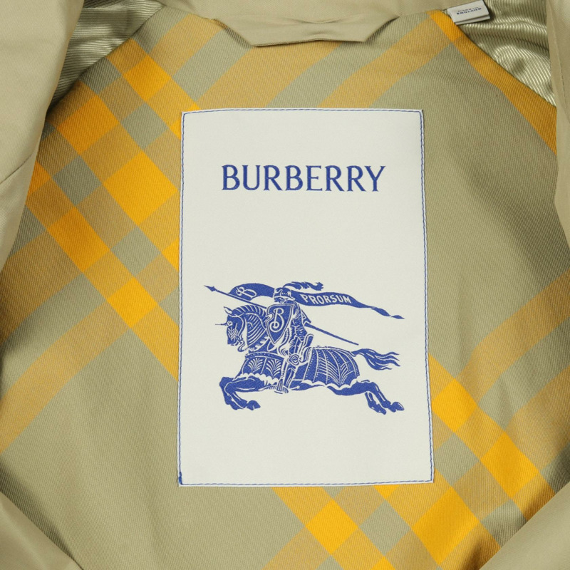 博柏利 (BURBERRY) 男士米色棉質風衣 #48 二手-2