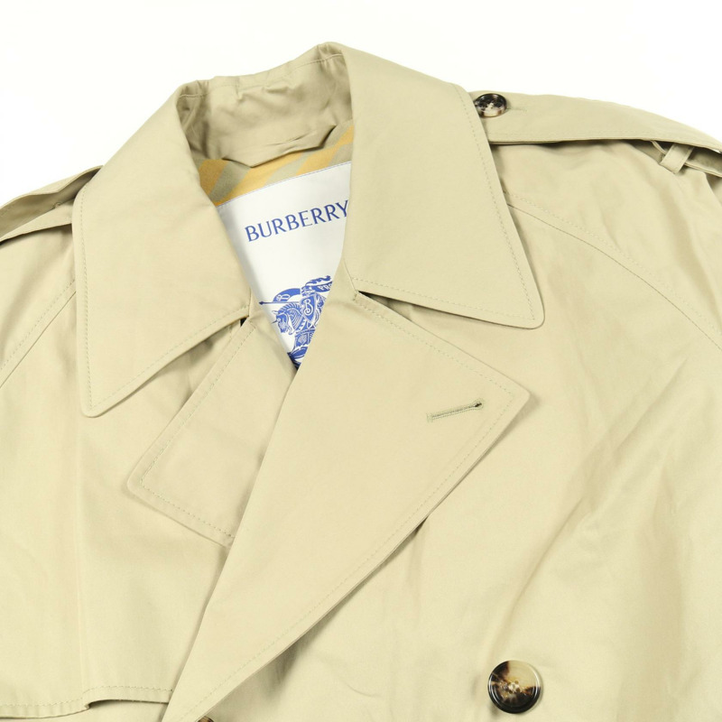博柏利 (BURBERRY) 男士米色棉質風衣 #48 二手-6