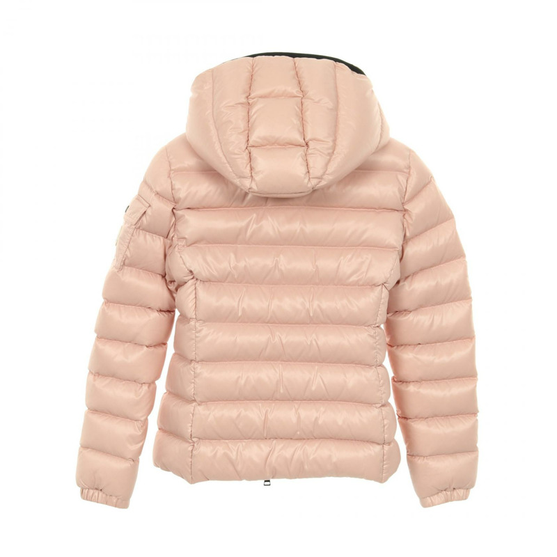 MONCLER BADY 帶帽羽絨外套 尼龍粉紅 #00 二手女款-1