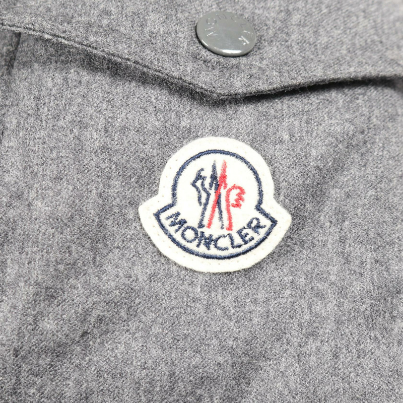 MONCLER MONTGENEVRE Montgenevre 羽絨外套 E20914033805 羊毛灰 #2 二手男式-4