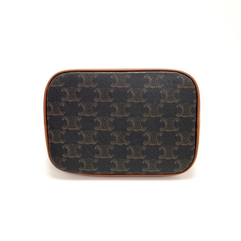 CELINE Triomphe老花肩背斜背水桶包18*22*12 98新配件塵袋-4