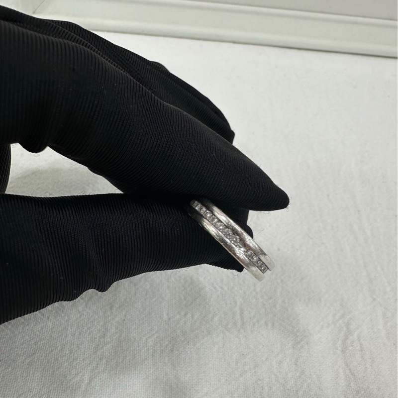 Bvlgari寶格麗Bzero1系列 18k白金滿鑽戒指 52碼-3