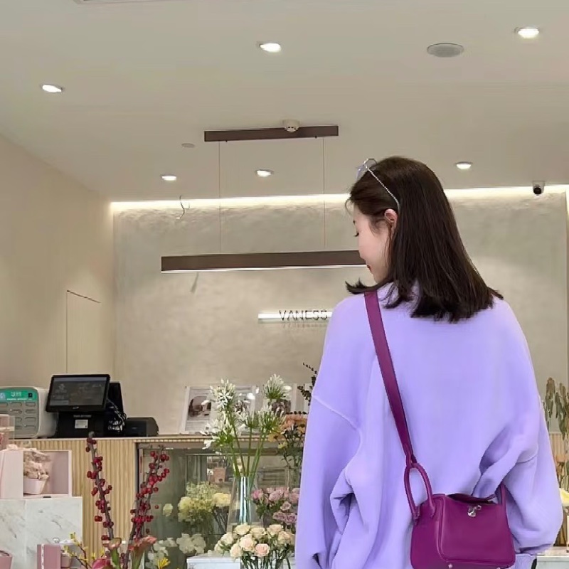 HERMES 海葵紫銀扣mini lindy手提斜背包18*13*10 99新配件盒子塵袋雨衣毛氈布-0