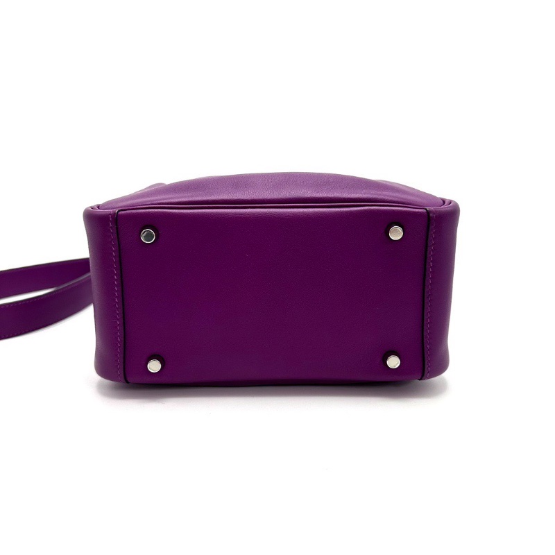 HERMES 海葵紫銀扣mini lindy手提斜背包18*13*10 99新配件盒子塵袋雨衣毛氈布-4
