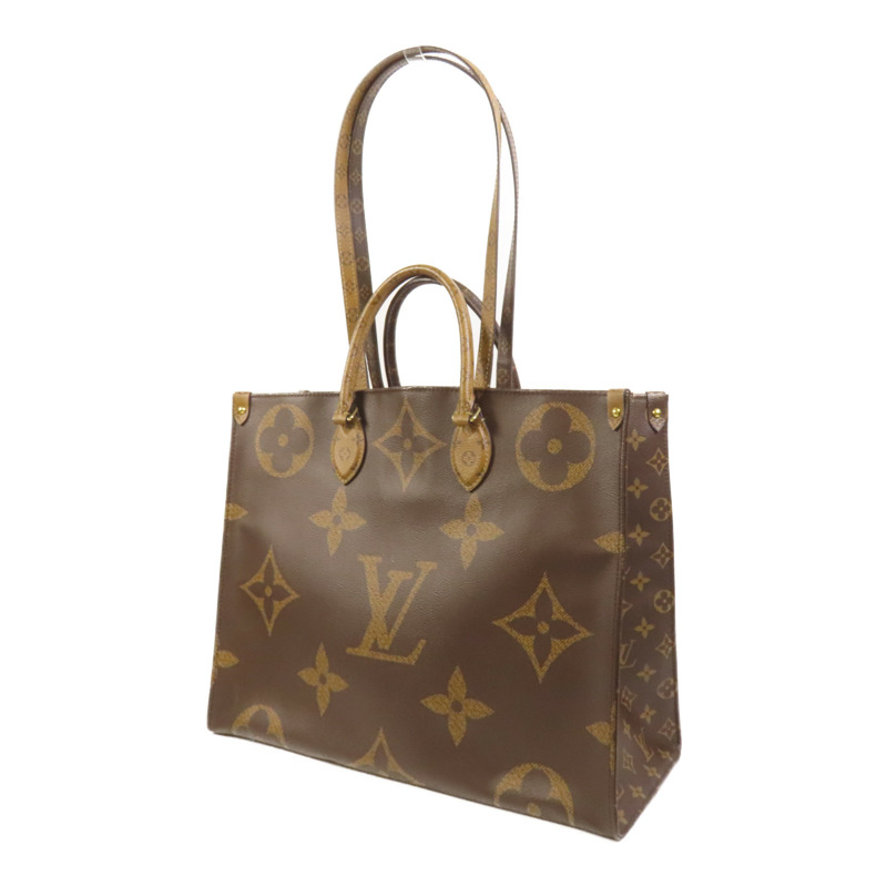 LOUIS VUITTON Monogram Giant Reverse On The Go GM金扣手挽肩背兩用袋-2