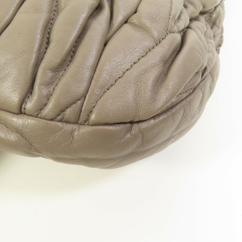 Miu Miu 羊皮皮革Shoulder Bag金扣手挽肩背兩用袋-12