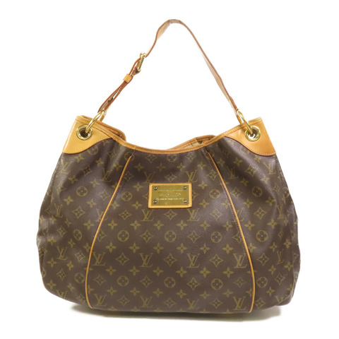 LOUIS VUITTON Monogram Galliera PM金扣肩背袋棕色