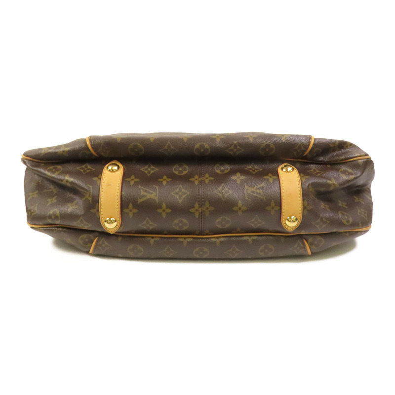 LOUIS VUITTON Monogram Galliera PM金扣肩背袋棕色-3