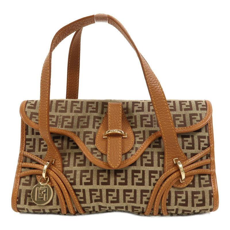 FENDI 帆布Hand Bag金扣手挽袋-0