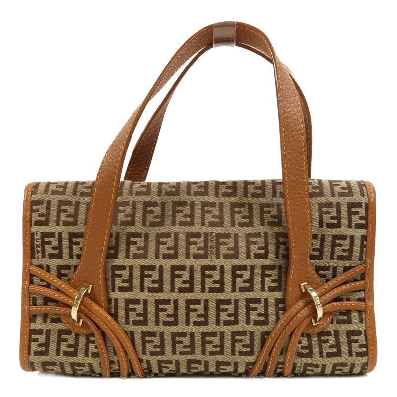 FENDI 帆布Hand Bag金扣手挽袋-1