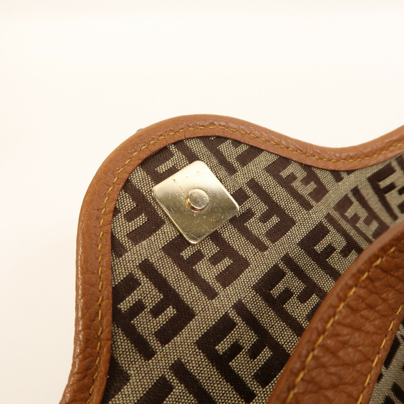 FENDI 帆布Hand Bag金扣手挽袋-12