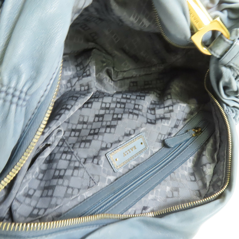 BALLY 羊皮皮革Shoulder Bag金扣肩背袋-7